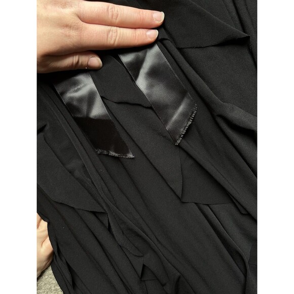 Betsy & Adam By Linda Bernell Formal Black Gown With Beaded Accent NWT SIZE 4 - Picture 4 of 6